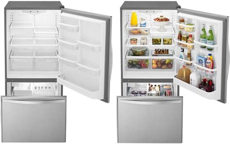 Whirlpool Wrb322dmbm 33 Inch Bottom Freezer Refrigerator With Freshflow