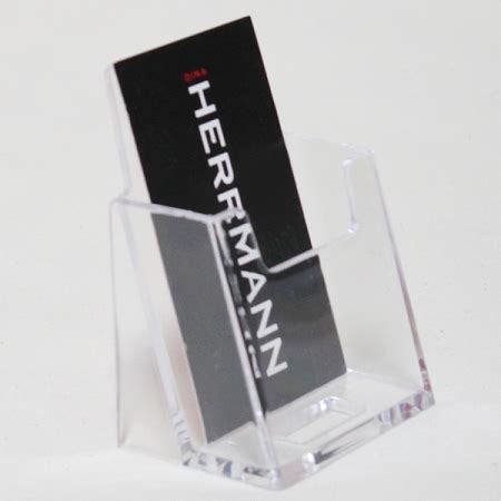 Use our acrylic business card holders to keep business cards visible and accessible on a desk or countertop. Plastic Business Card Holders - Low Low Cost - LEADBOX.COM