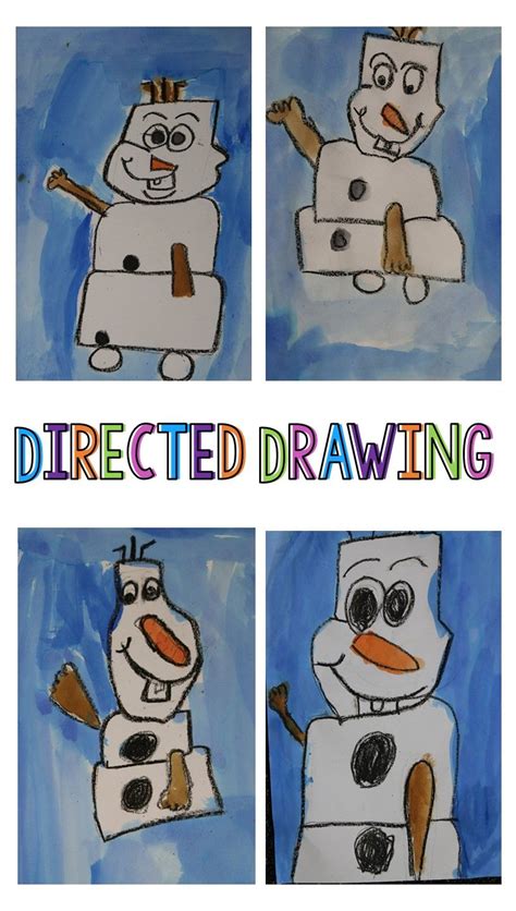 Olaf Directed Drawing Directed Drawing Kindergarten Directed Drawing