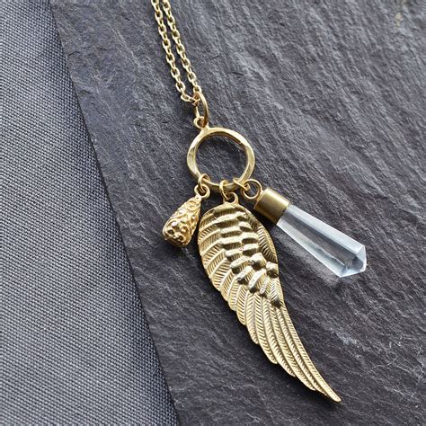 Angel Wing Necklace By Martha Jackson Sterling Silver