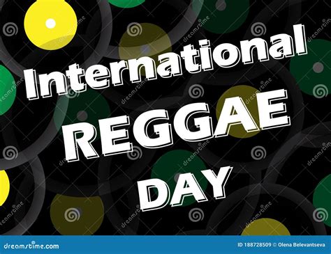 vector banner for international reggae day annually celebrated in july to emphasize the