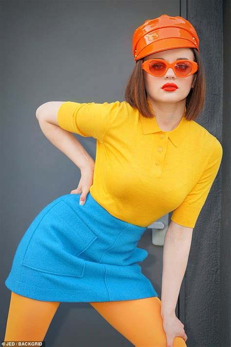 Joey King Rocks A Bright Ensemble In A Color Blocking Photo Shoot For