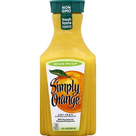 Simply Orange High Pulp Juice Bottle 59 Fl Oz Delivery Or Pickup Near