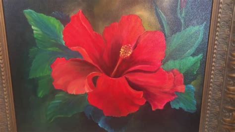 Art Class Gymie Red Hibiscus Oil Youtube