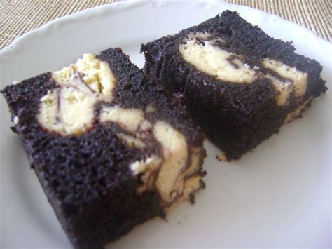 Memang ketagih pasti tak cukup satu. CORETAN DARI DAPUR: Marble Chocolate Cheese Cake