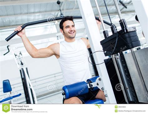 Fit Man At The Gym Stock Photos Image 26034903