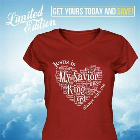 Jesus Is My Savior T Shirts With Sayings Shirts With Sayings T Shirt