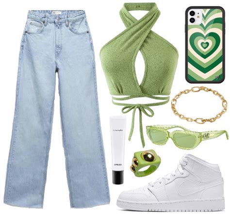 Summer Greens💚🌿 Outfit Shoplook Swaggy Outfits Causual Outfits Cute