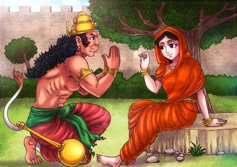 Hanuman Meets Sita Ram The Story The Gods Of India