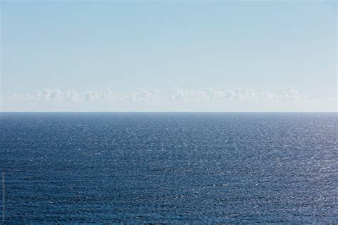 View Of Vast Ocean Horizon And Sky By Stocksy Contributor Rialto