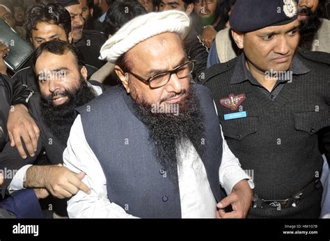 Lahore Pakistan 31st Jan 2017 Chief Of Pakistans Jamaat Ud Dawa Jud Hafiz Saeed C