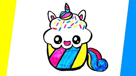 Cara Menggambar Cupcake Unicorn Lucu How To Draw A Cute Cupcake