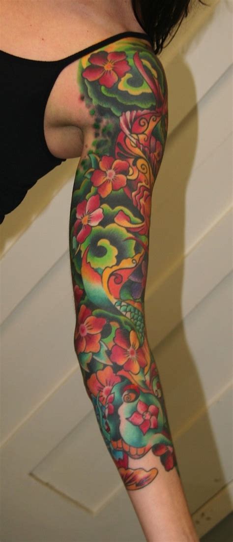 Arm Sleeve Tattoo Designs For Women 2011 12