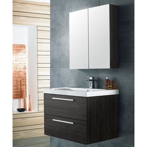 Hudson Reed Quartet Vanity Unit 720mm Qua007 Charcoal Black