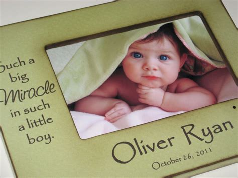 Personalized Baby Frame 4x6 Photo Frame Name And Birth Date Etsy