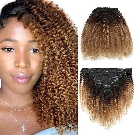 Aplique Partes Ombre Hair Cacheado 100g Afro Produto P Cabelos