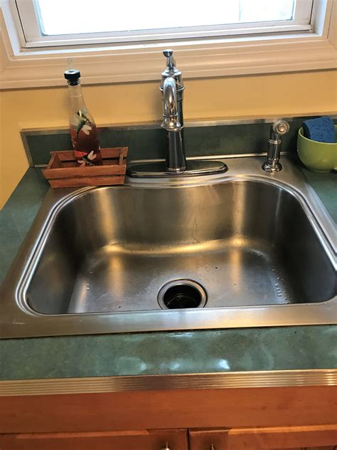 Deep Stainless Steel Sink With Gooseneck Faucet Liked The Size Shape