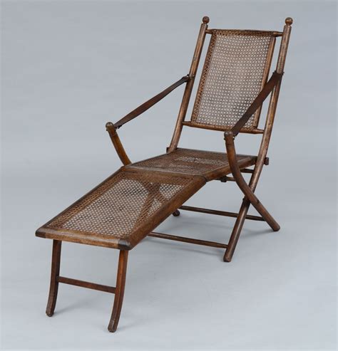While the chaise lounge was originally an indoor chair, today it brings outdoor relaxation to mind. Antique Oak Caned Deck Chair, 1920's Oak folding caned ...