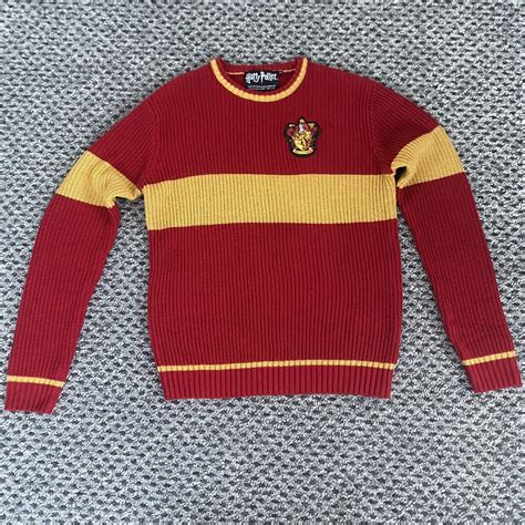 Harry Potter Gryffindor Quidditch Sweater Jumper S Ebay