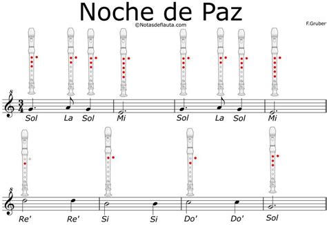 🥇noche De Paz Con Flauta Dulce🥇notas Explicadas【pdf】 Flauta Dulce