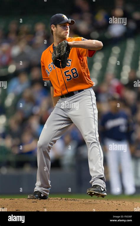 April Houston Astros Starting Pitcher Doug Fister During