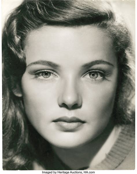 Gene Tierney Early 1940s Portrait 10 5 X 13 5 Movie Lot 85598 Heritage Auctions