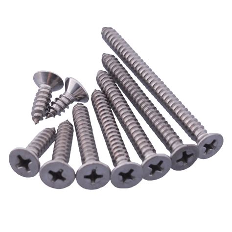 St48 304 Stainless Steel M5 Countersunk Cross Head Self Tapping Screws