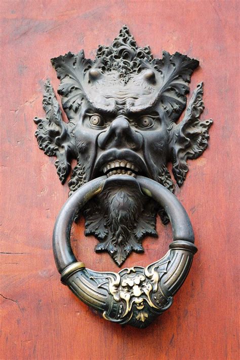 Scary Door Knocker By Montygm Deviantart Com On Deviantart Door
