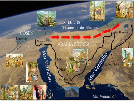 História E Geografia Bíblica O Êxodo Rota Tradicional