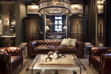 Formal Living Room Traditional Leather Chesterfield Main Seating