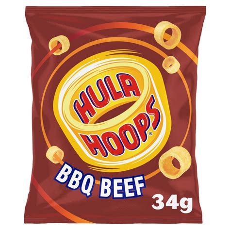 Hula Hoops Bbq Beef Crisps 34g Bestway Wholesale