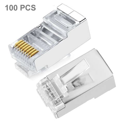 High Quality Rj45 Shielded Plug Cat5 8p8c Lan Connector Network 100
