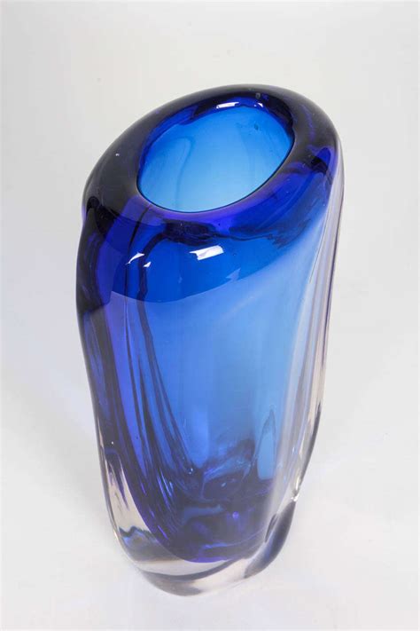 Flavio Poli Seguso Vetri D Arte Murano Mid Century Modern Art Glass Vase C 1950 S At 1stdibs