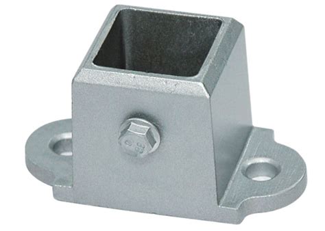Aluminum Floor Fence Post Sockets For Security Mesh Partitions Abrasion
