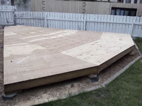 sheated with 3/4" pressure treated plywood. | Treated plywood, Pressure