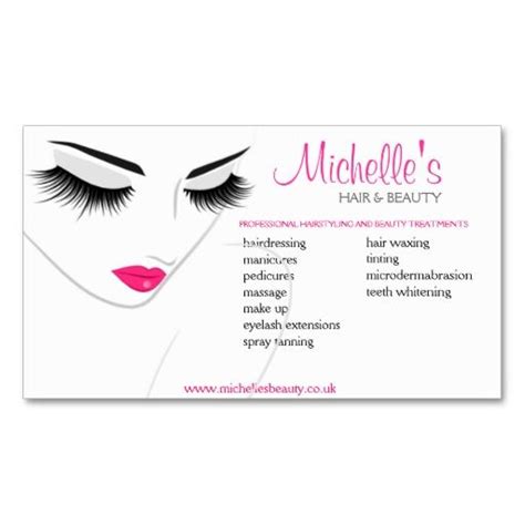 Hair And Beauty Salon Business Card Design At Zazzle