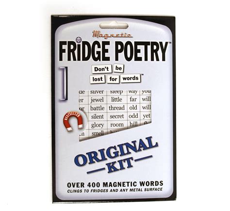 The Original Fridge Poetry Magnet Set Ebay