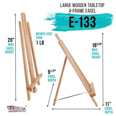 18 Large Tabletop Display Stand A Frame Artist Easel Beechwood Tripod