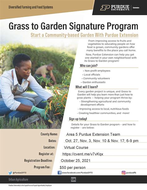 grass to garden with the area 5 purdue extension team purdue university extension master