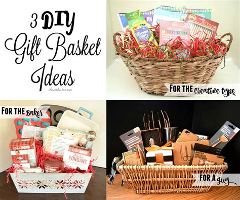 Group and family gift baskets for everyone to enjoy on christmas. 3 DIY Gift Basket Ideas