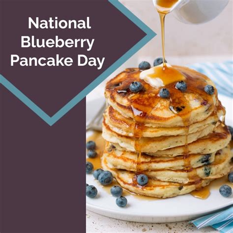 National Blueberry Pancake Day Template Postermywall
