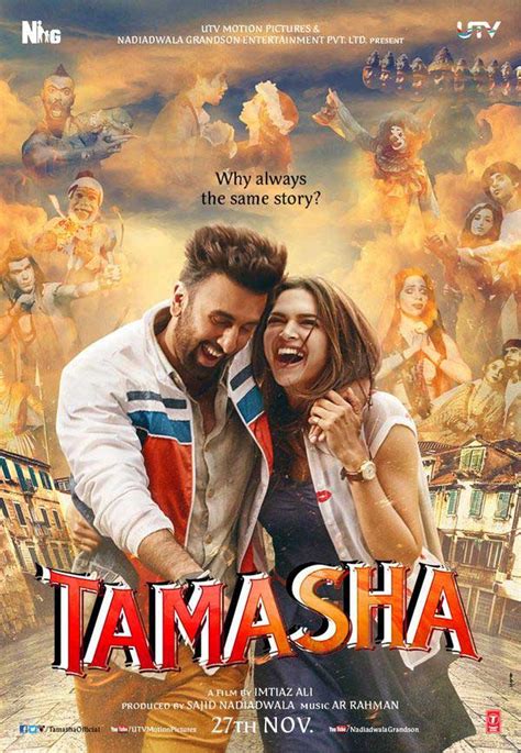 Tamasha Poster Out Ranbir And Deepika Look Happy Couple Indiatv News India Tv