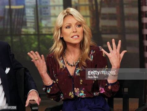 Kelly Ripa Attends A Press Conference On Regis Philbins Departure