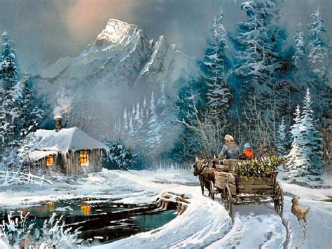 Pin By Deniece Hause On Christmas 2 Winter Scenes