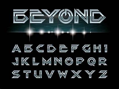 Futuristic Font Sci Fi Alphabet Letters Military