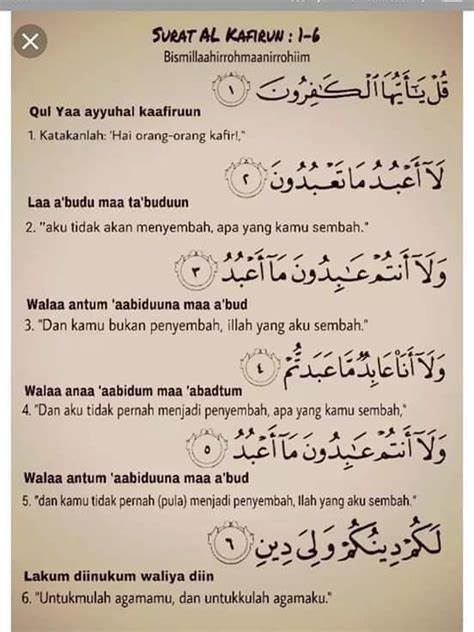 Baca Surah Al Kafirun Termasuk Golongan Surah Makkiyah Apakah Maksudnya