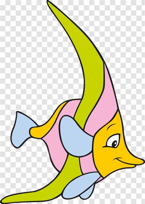 Clip Art Beak Cartoon Line Fish Yellow Little Mermaid Frame