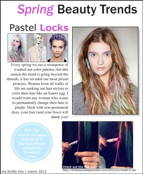 my thrifty chic: Spring Beauty Trends / 2013