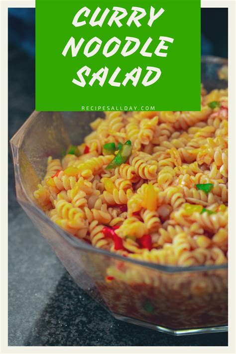 Noodle Salad Recipe Recipe Noodle Salad Recipes Salad Side Dishes