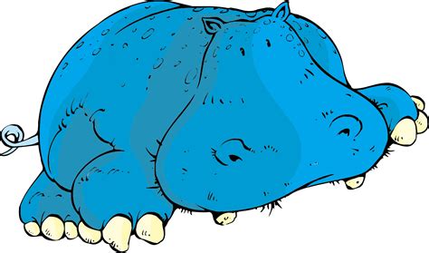 Hippopotamus Clipart Blue Hippo Png Download Full Size Clipart